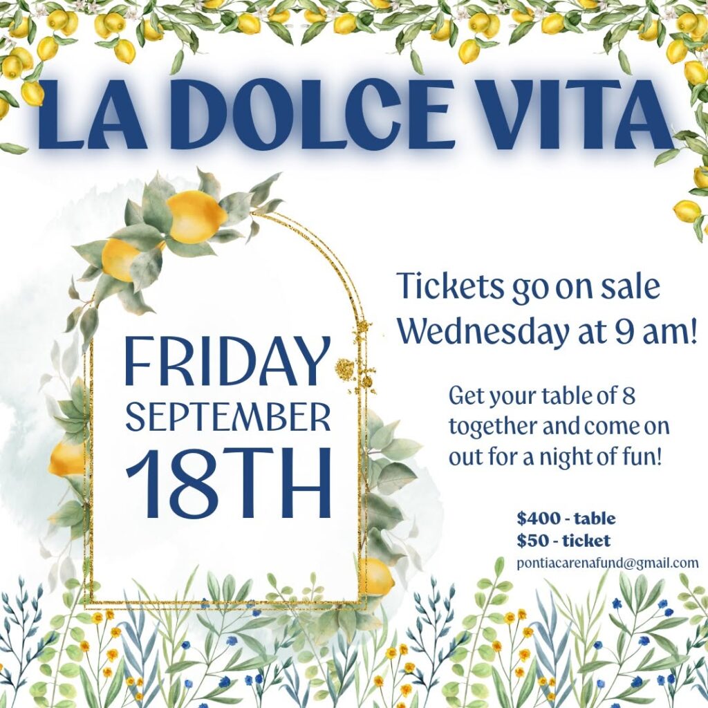 Pontiac Arena Fund "La Dolce Vita Ladies Night"